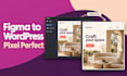 convert figma or lovable to wordpress with elementor pro, pixel perfect