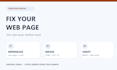 fix one HTML CSS or javascript issue on your web page