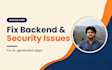 fix backend and security issues in your ai generated app