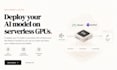 deploy your advanced ai model on cost effective serverless GPU