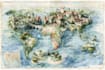 do a watercolor fantasy map or souvenir map illustration