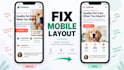 fix mobile layout and responsive CSS issues in your react website