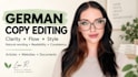 professionally edit and improve your german text