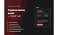build a custom laravel filament admin panel and rest api