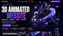 interactive 3d webflow website 3d animated website spline lottie animation gsap