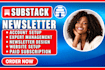 setup substack account substack newsletter design manage substack post substack