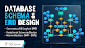design an optimal database with erd, sql schema scripts