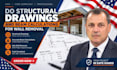 do structural drawings and beam calculations on wall removal