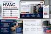 make a modern hvac website for heating and cooling contractors