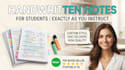 write clean notes with beautiful handwriting