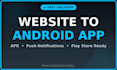 convert your website into an android app apk