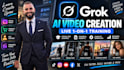 train you on how to create ai videos with grok step by step