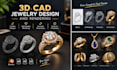 do 3d cad jewelry design and rendering