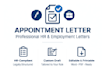write appointment letters and he contract and appointments