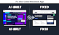 fix your vibecoded website and saas