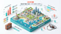 design creative infographic maps, illustrated maps, travel and visitor maps
