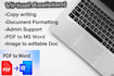 provide admin support and document conversion service