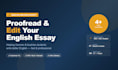 proofread and edit your english projects or assignment