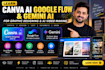 teach you canva ai and google flow