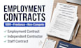 do employment contract independent contractor and non compete