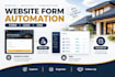 automate your roofing, architect or construction website forms, leads and CRM