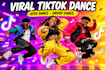 do viral tiktok video dance, group dance, afro dance challenge