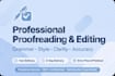 proofread and edit your essays, assignments and documents