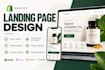 design a high converting shopify supplement product landing page