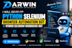 develop python selenium browser automation bot, hybrid selenium webdriver bot