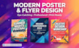 design modern poster flyer and social media post