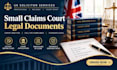 draft a powerful UK small claims defence as a licensed solicitor