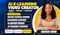 create ai elearning video online course training video with heygen synthesia