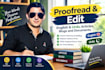 proofread and edit english and urdu articles, blogs, and documents