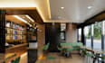 design restaurant, cafe , bar interior with 3d visualization and rendering