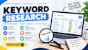 do professional keyword research competitor analysis