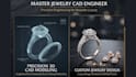 design custom jewelry, diamond rings, and luxury earrings in 3d cad modeling