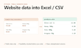 scrape website data into excel or CSV with python