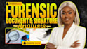 do forensic document, audio enhancement, authenticity review, metadata analysis
