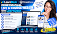learndash wordpress lms, course website setup membership, quizzes, certificates