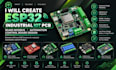 create esp32 industrial iot pcb, rs485 modbus, automation, control board design
