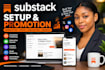 substack account setup, substack post, substack publicaton newsletter promotion