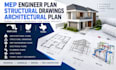 mep engineer plan structural drawings architectural plan in maryland ohio texas