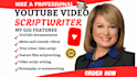 write youtube video script football script documentary memes video scriptwriting