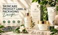 design skincare products label design product packaging label