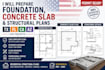 do tx fl ca az foundation concrete slab and structural plans