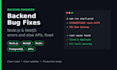 fix bugs and performance issues in your node js or nestjs backend
