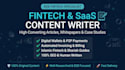 write b2b fintech articles, saas content, and whitepapers