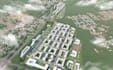 visualize architectural 3d site plan, urban masterplan visualization,subdivision