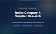 do web research and find companies in italy