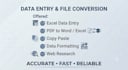 provide accurate and reliable data entry services